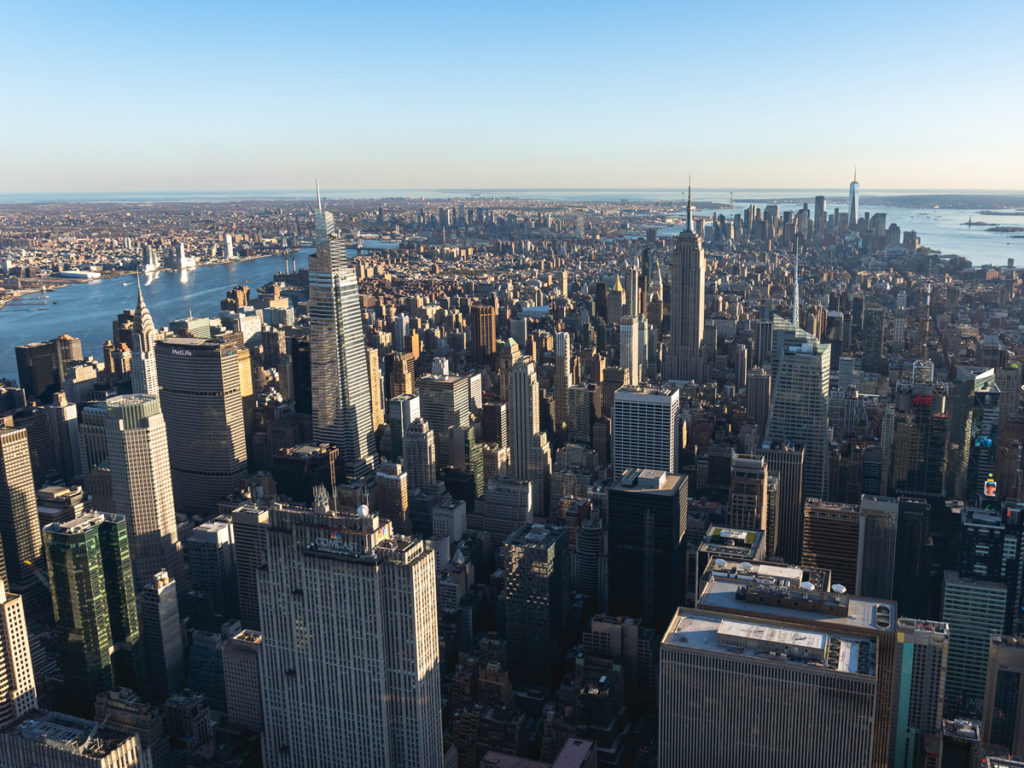 Photographing New York City buildings in midtown Manhattan such as One Vanderbilt, The Empire State Building, and even the World Trade Center.