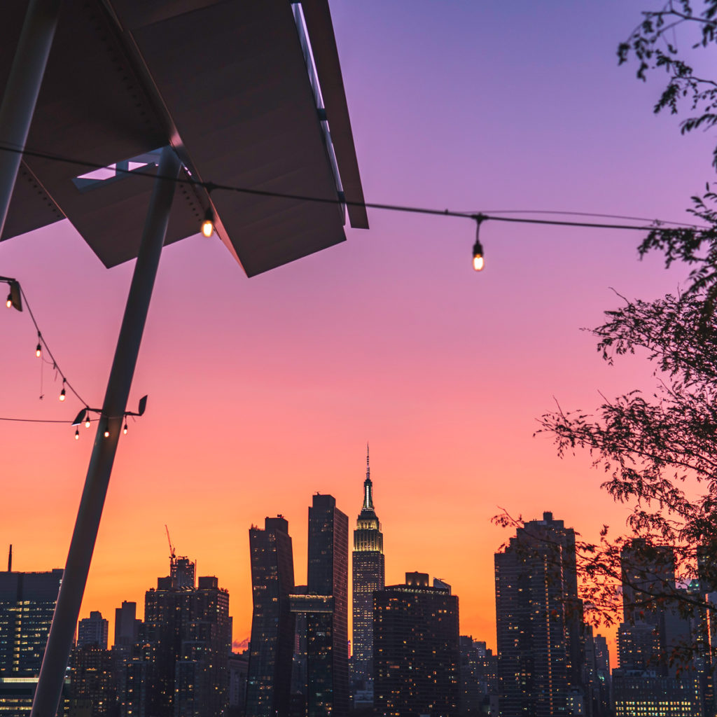 Cityscape of the Empire State Building during sunset captured by my camera gear, Sony a6400