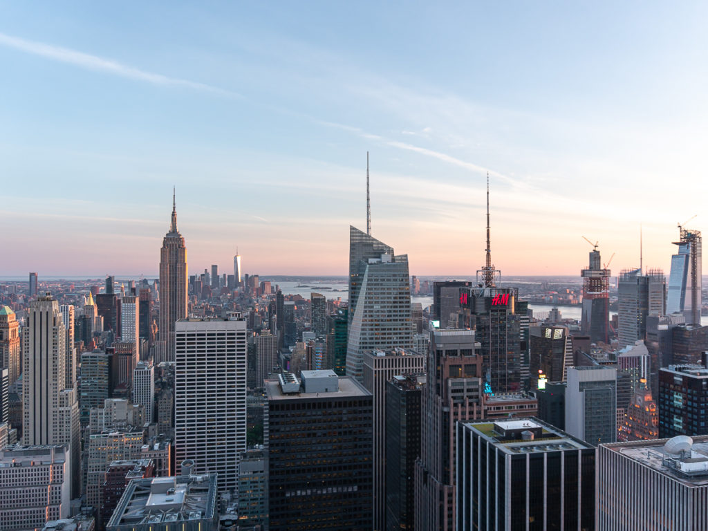 The view from Top of the Rock, one of the best observatories in NYC