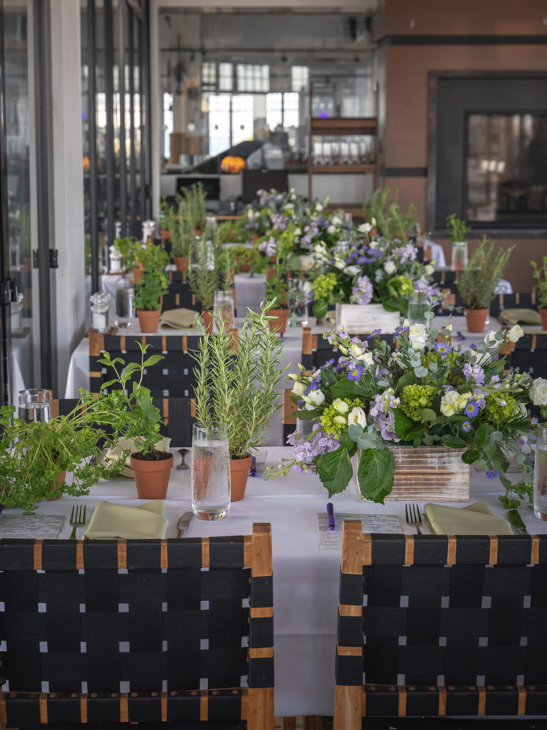 Bridal shower set up of Rum Runner NJ. The theme was "sage".