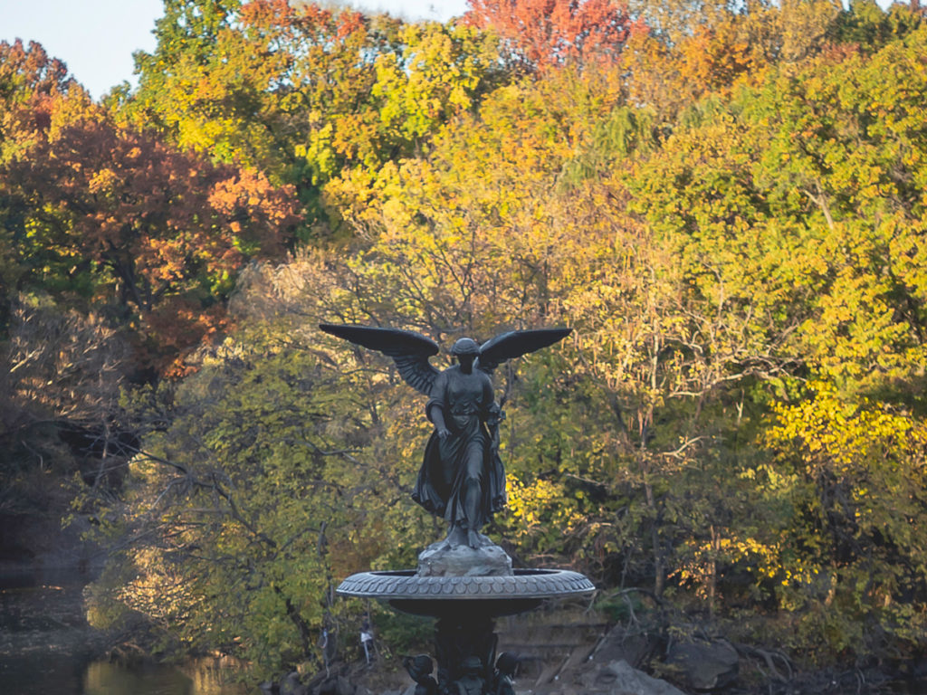 Bethesda Fountain is one of the best Central Park photo spots.