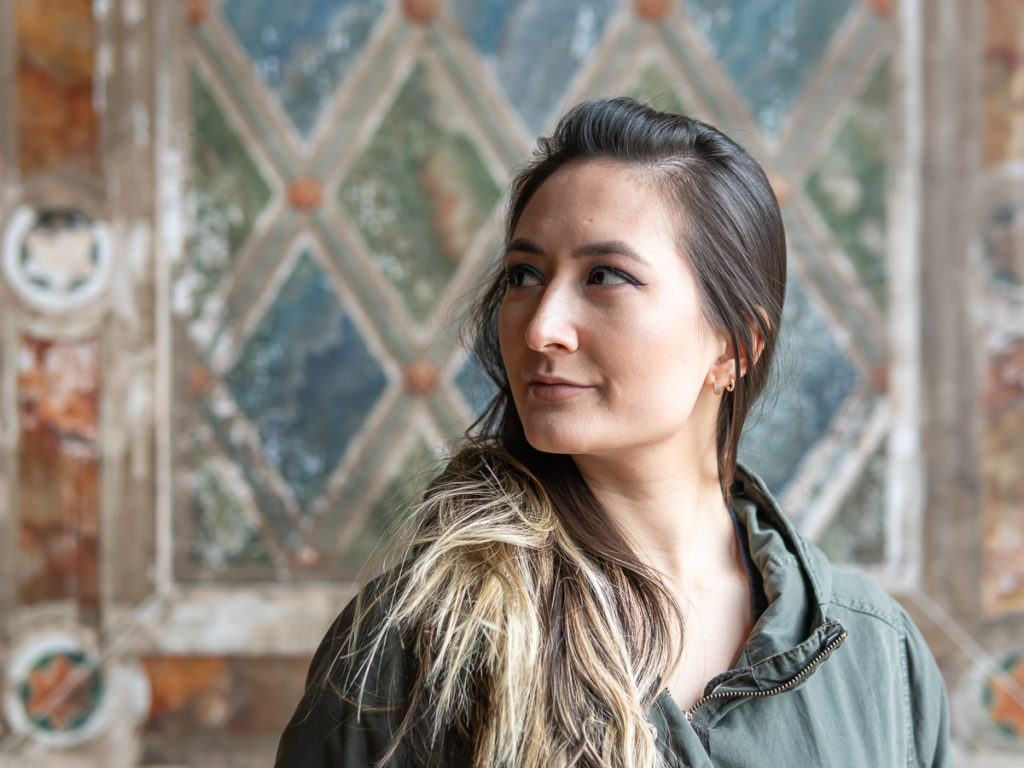 Bethesda Terrace is one of the best Central Park photo spots to take portraits.