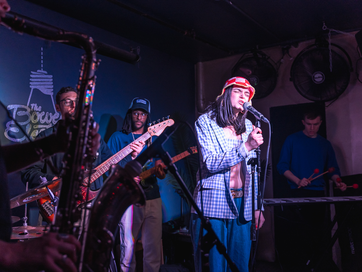 Ella Galvin and her bandmates perform at the Bowery Electric NYC.