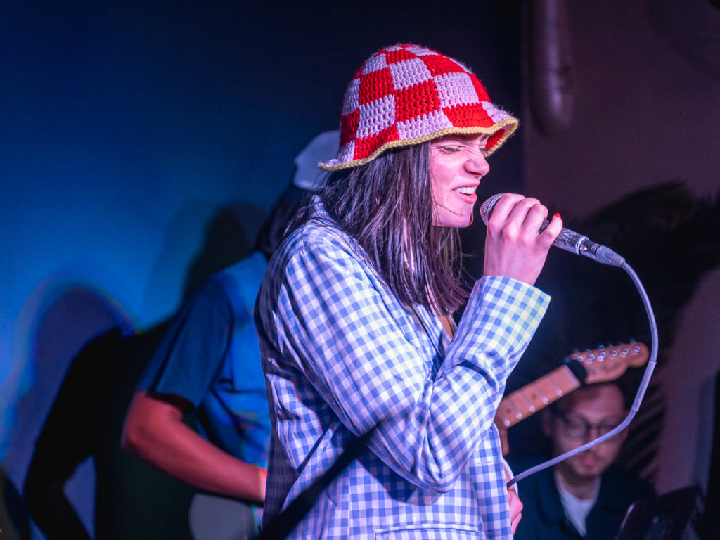 Ella Galvin singing at The Bowery Electric NYC.