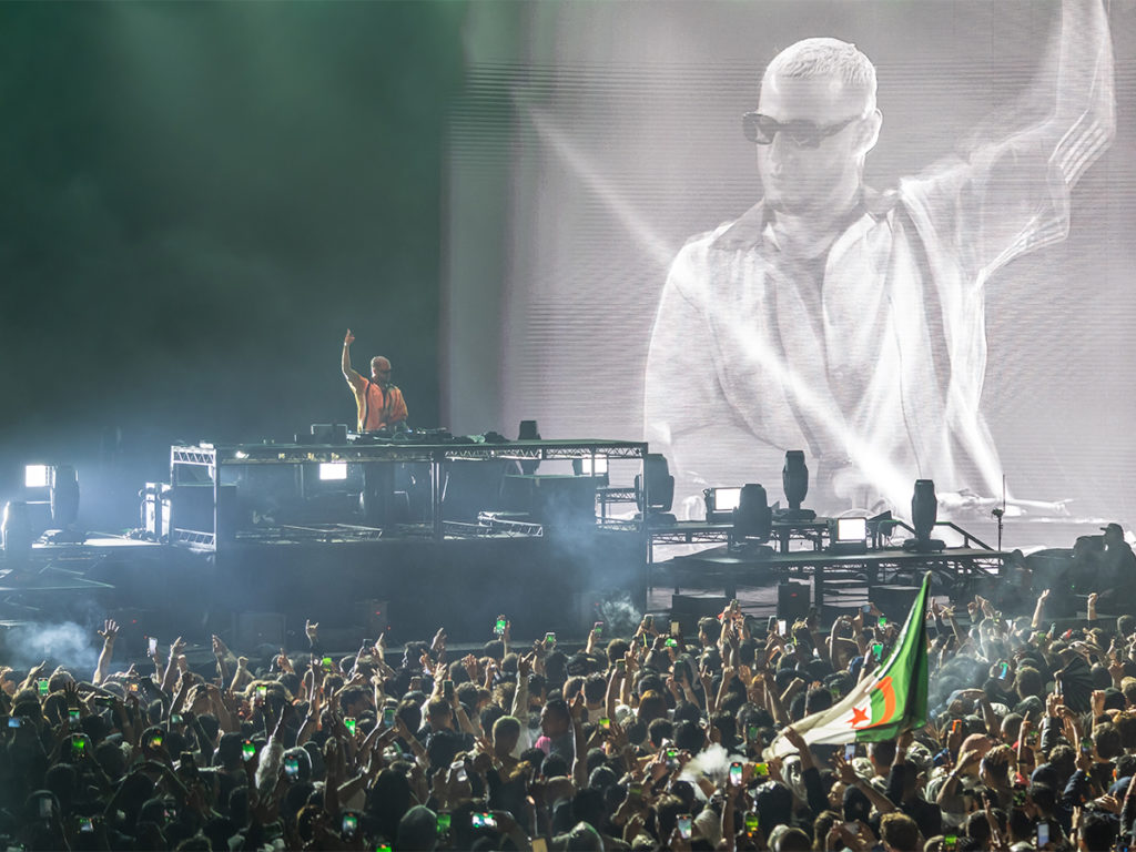 Wide view of the audience at the Brooklyn Mirage for DJ Snake.