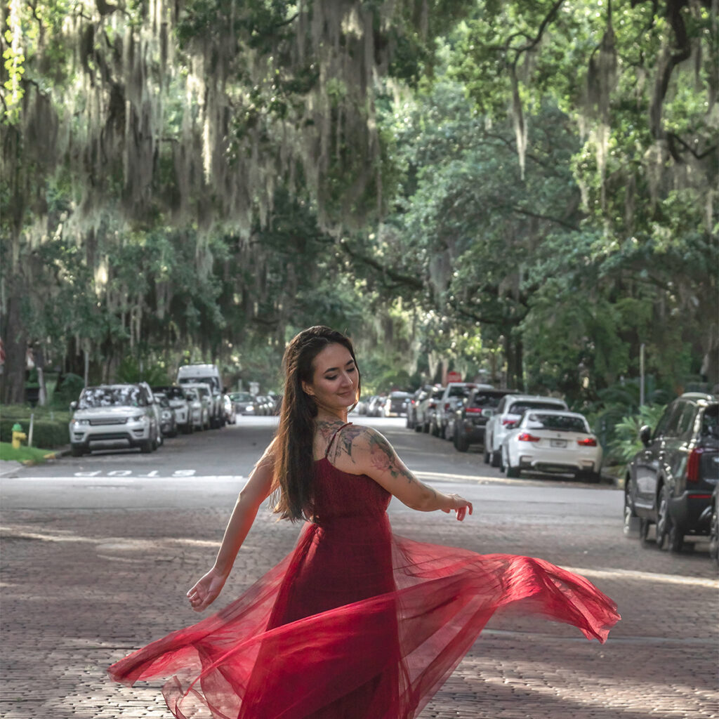 Jones St. is a beautiful photo spot in Savannah, GA.