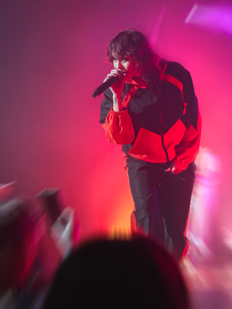 Concert photography of singer UPSAHL on stage at Racket NYC in Chelsea.