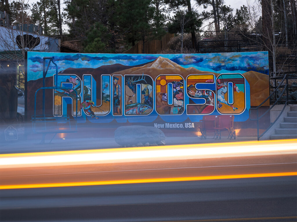 Ruidoso's famous mural.