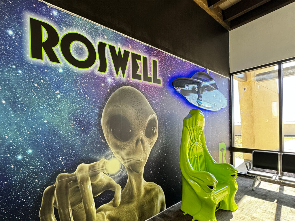 Roswell Airport is the nearest airport to Ruidoso about an hour away.