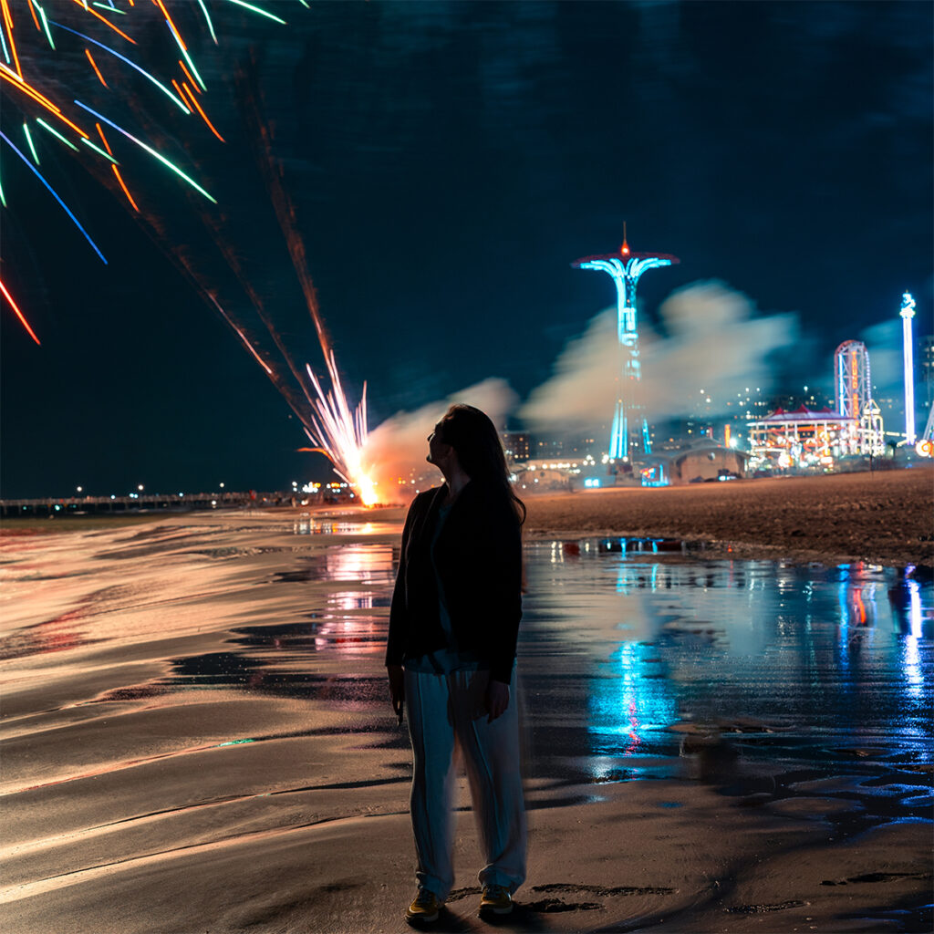 Coney Island has a fireworks display every Friday in the summer.