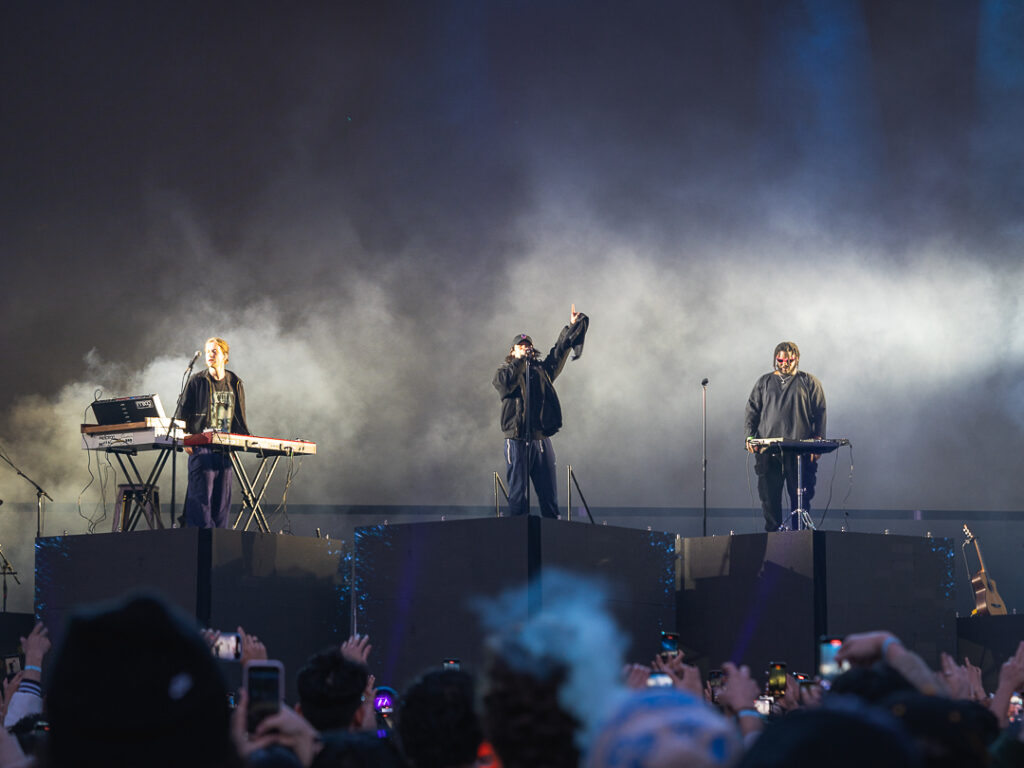 Joji performs on stage at Head In The Clouds Festival.