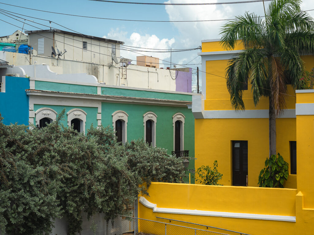 Colorful buildings in Old San Juan are a must see during a Puerto Rico 5 day itinerary.