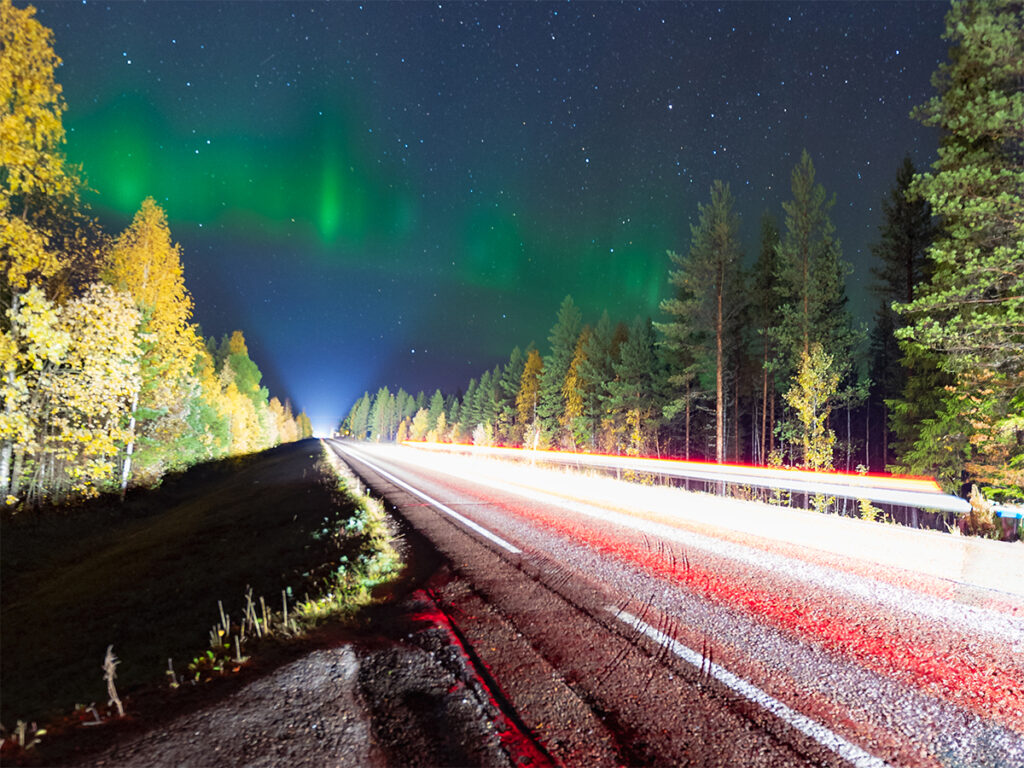 Northern Lights photography long exposure.