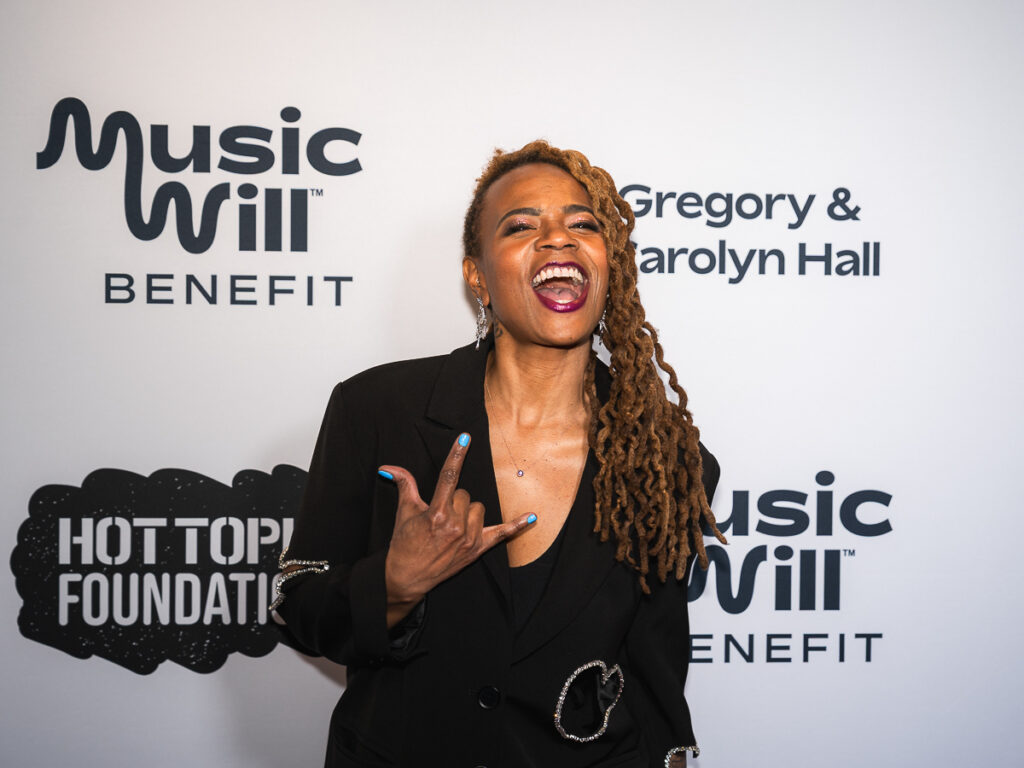 Divinity Roxx on the red carpet hosted the Music Will 2025 Benefit.