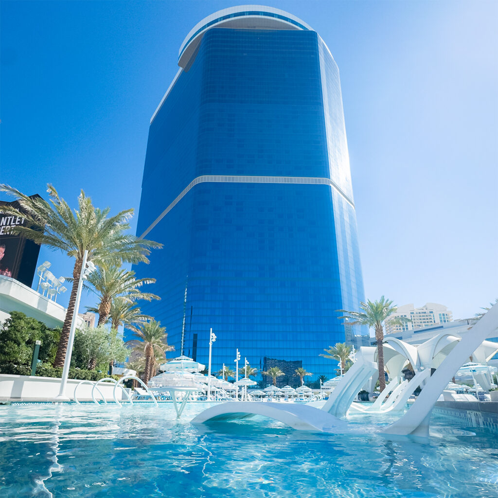Poolside of the Fontainebleau Las Vegas hotel.