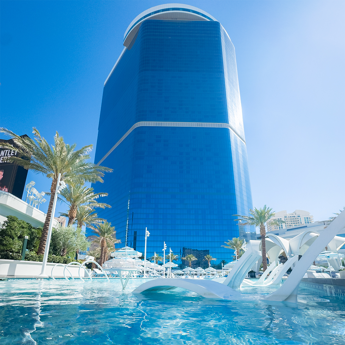Poolside of the Fontainebleau Las Vegas hotel.