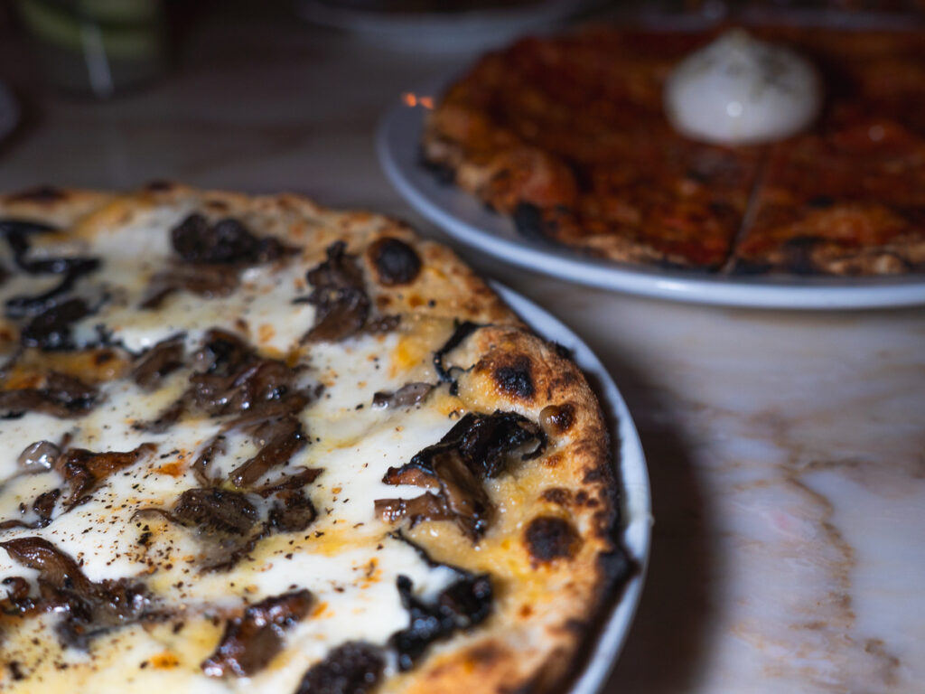 Pizza at Mother Wolf, one of the restaurants in Fontainebleau Las Vegas hotel.