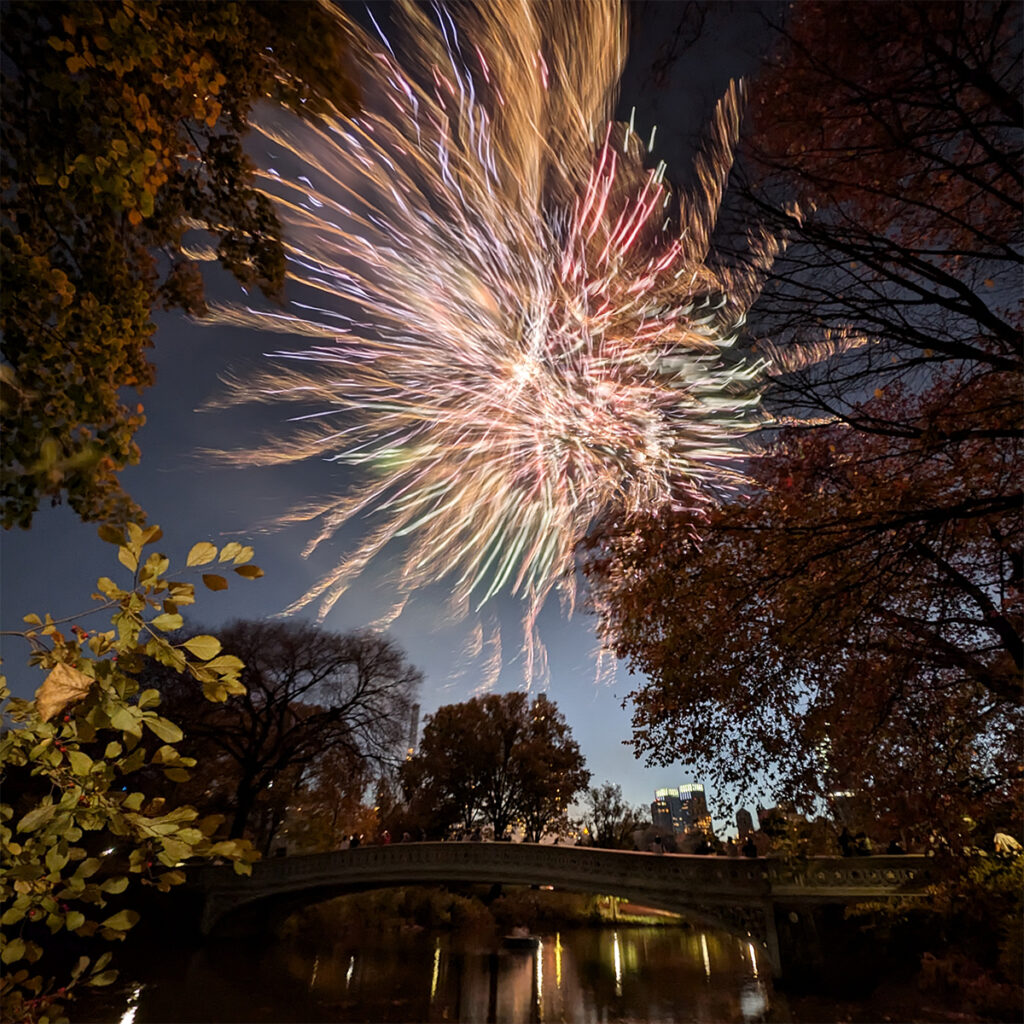 Fireworks photo taken with Google Pixel Long Exposure.