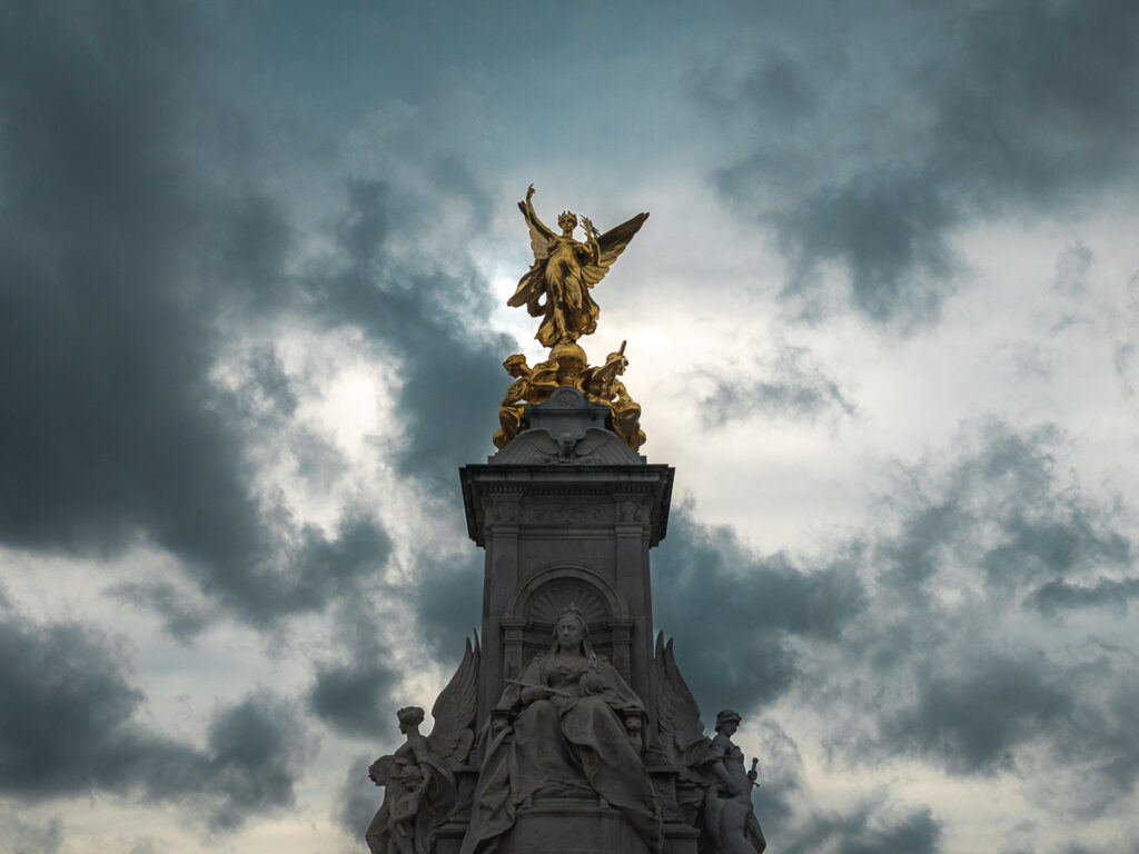 The Victoria Memorial is a monument to Queen Victoria, located at the end of The Mall in London.