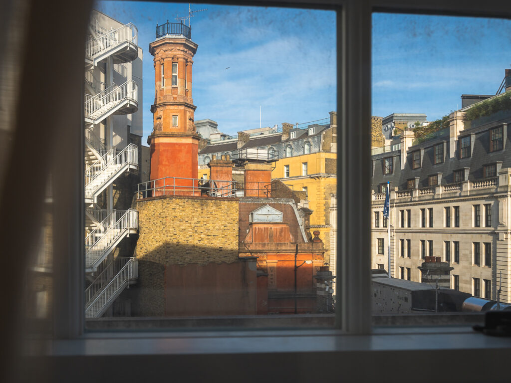 View from the Great Scotland Yard hotel.