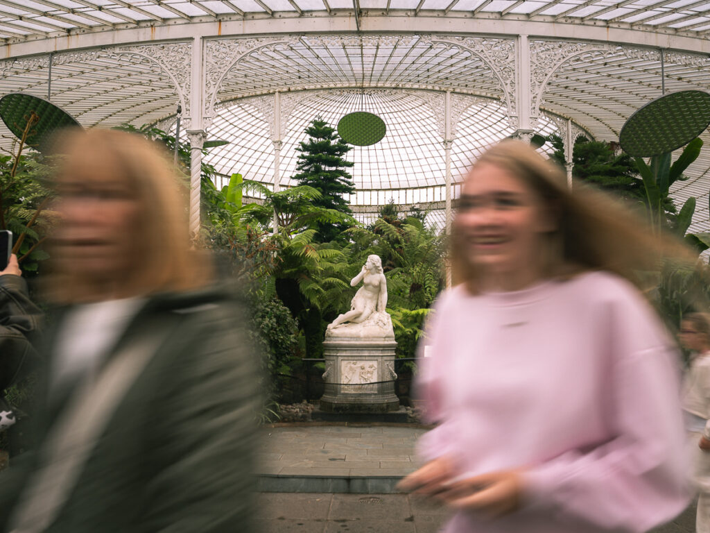 Slow shutter capture at Glasgow Botanic Gardens.
