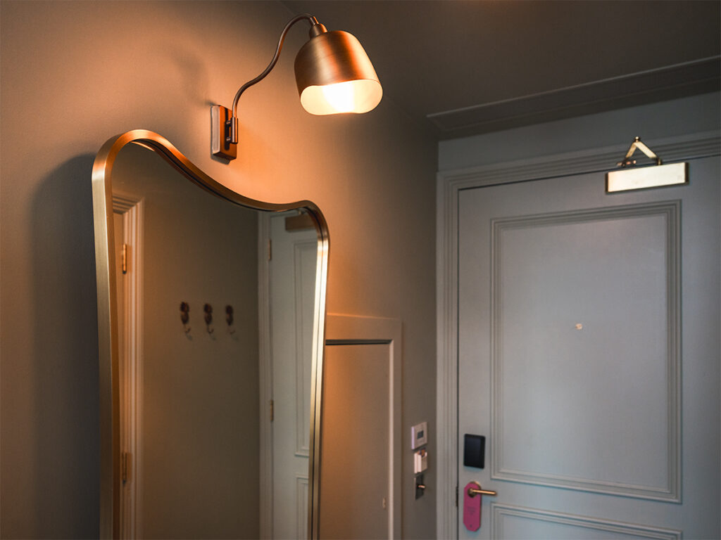 Entrance of The Hoxton, Edinburgh bunk bed room.