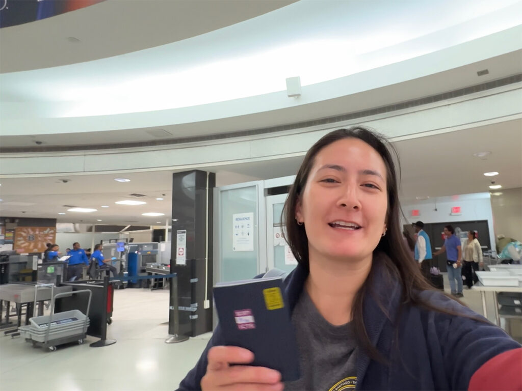 Skipping TSA security line quickly with VIP One.