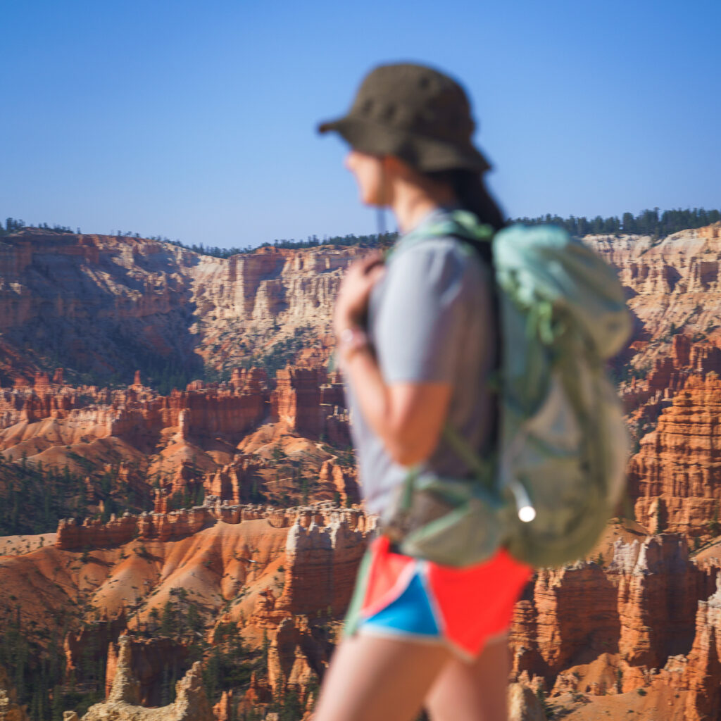 Overlooking the Bryce Canyon amphitheater on day one of a 3 day Bryce Canyon itinerary.