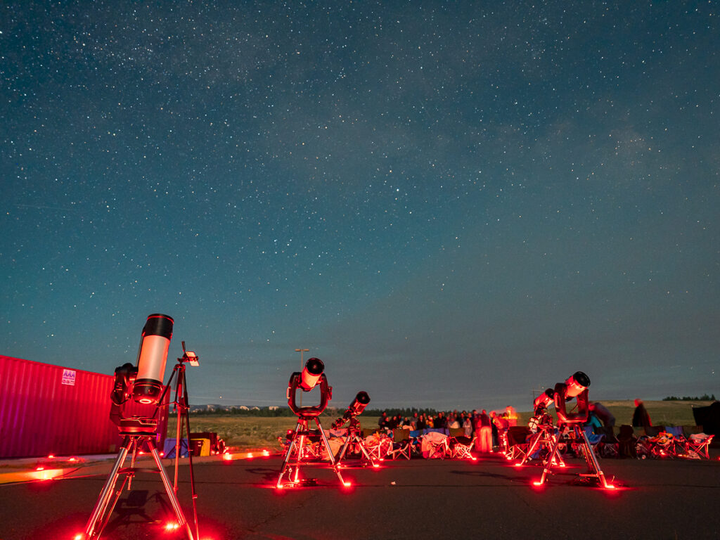 Bryce Canyon Stargarzing sets up telescopes for guided stargazing in a Dark Sky Park, a highlight of any 3 day Bryce Canyon itinerary.