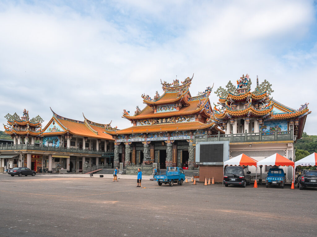 The rebuilt Wuchang Temple in Jiji Township, Nantou County, completed in 2013 after the original collapsed in the 1999 earthquake.