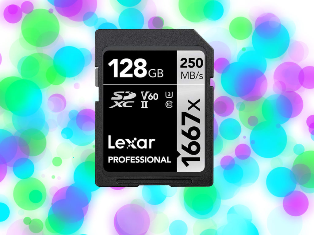 The Lexar Professional SD card makes a great stocking stuffer gift for photographers