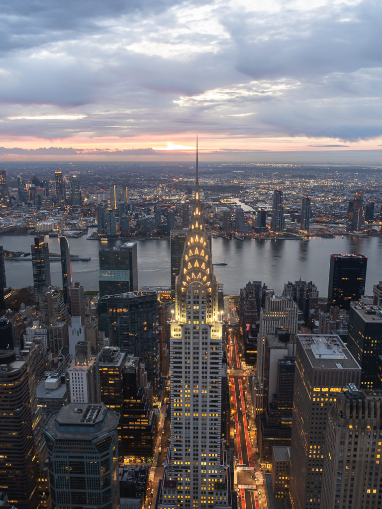 The Chrysler building will be opening up its own observatory to get in on the action.
