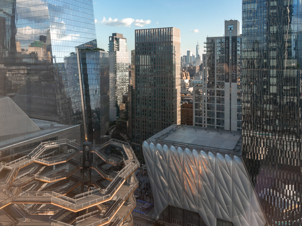 View of Hudson Yards from Electric Lemon.