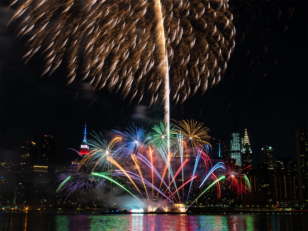 Gantry Plaza State Park is one of the best locations to photograph fireworks in NYC.