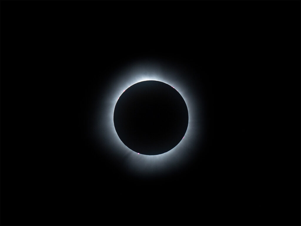 Corona shot of a total solar eclipse.