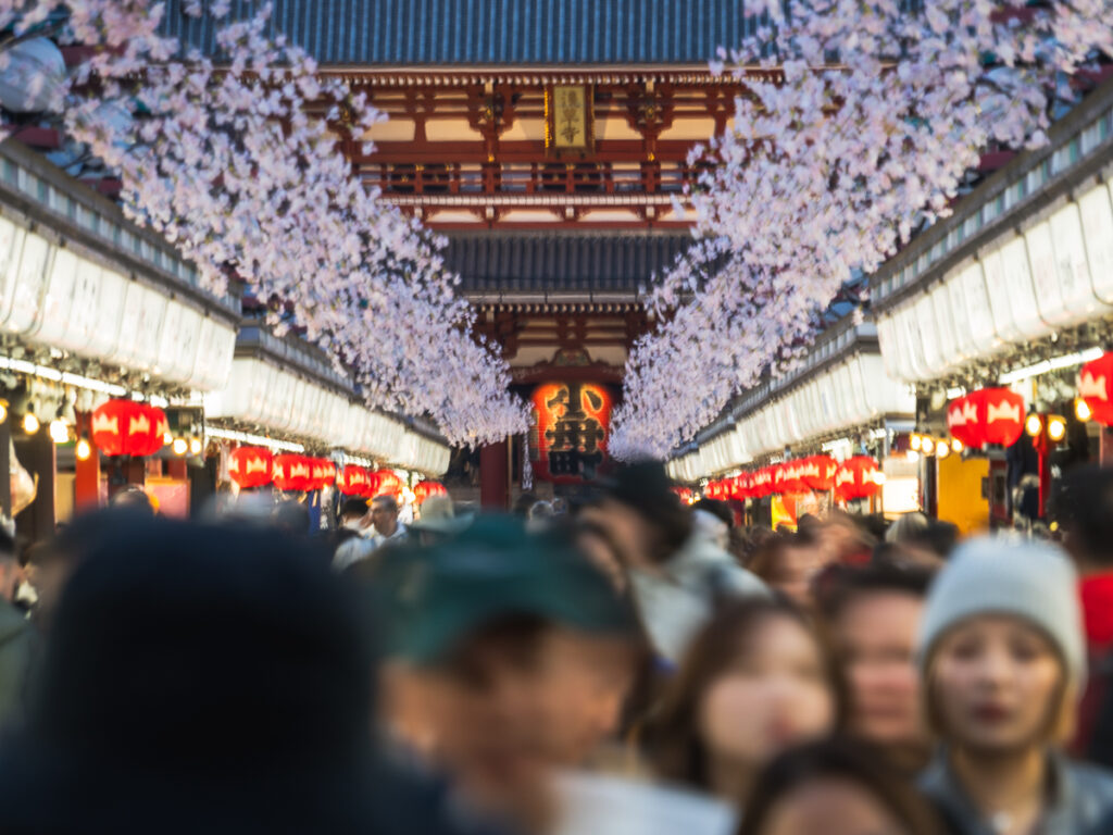 Senso-ji Temple is a popular tourist destination during a Tokyo 4 day itinerary.