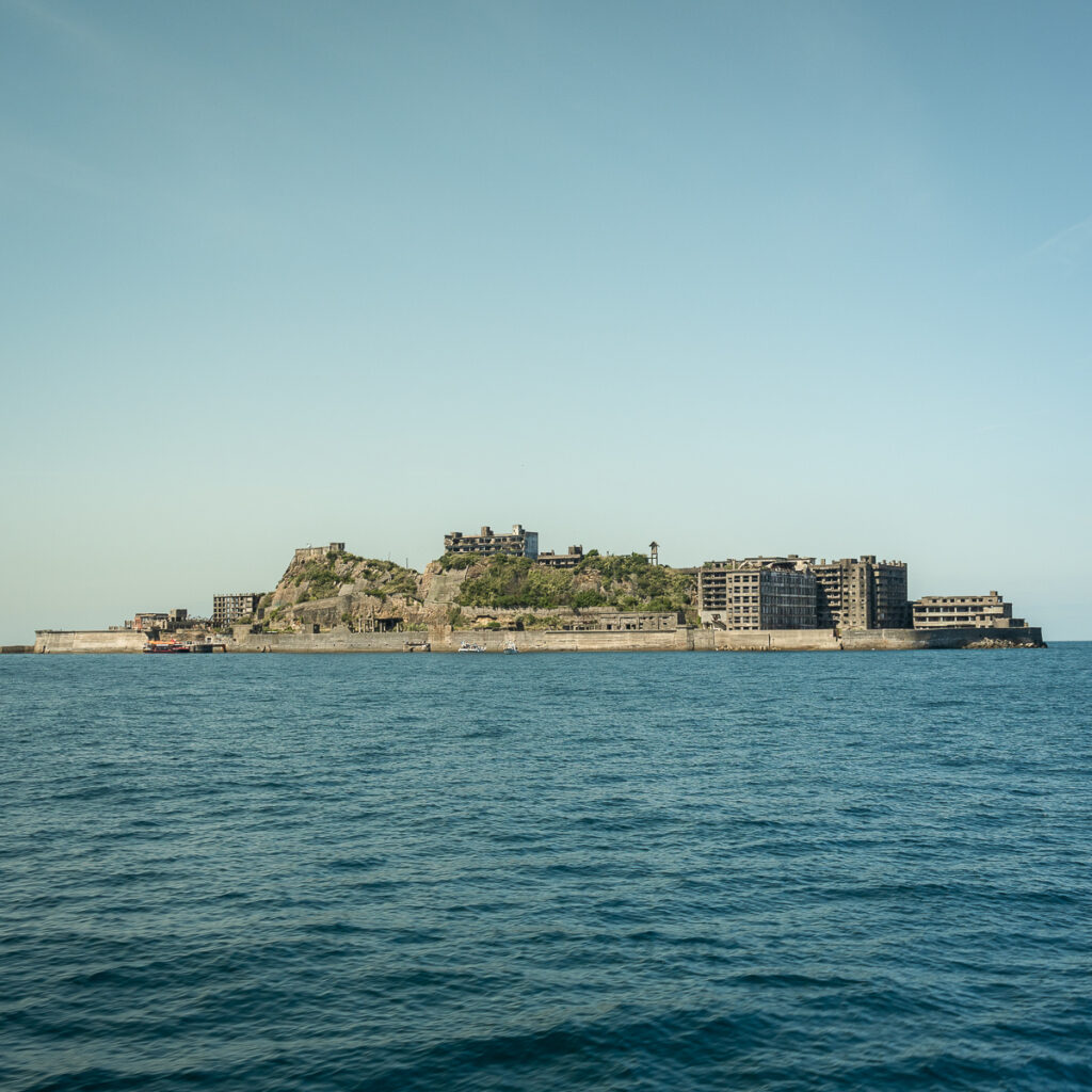 Hashima Island is nicknamed "Gunkanjima" which translates directly to "battleship island."