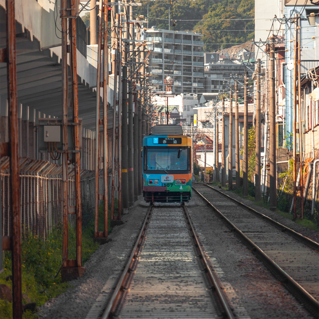 Trolley is one of the modes of public transportation in Nagasaki.